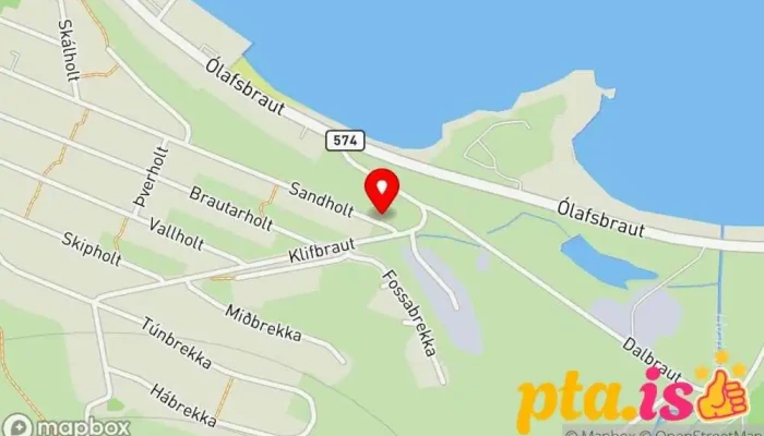 kort yfir Bikers Paradise Hótel í Ólafsvík