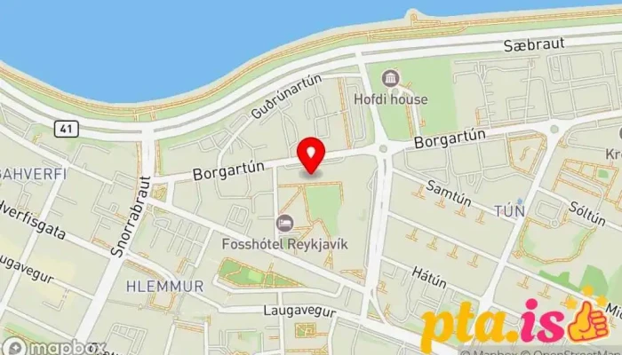 Bilastaedasjodur Kort - Reykjavík