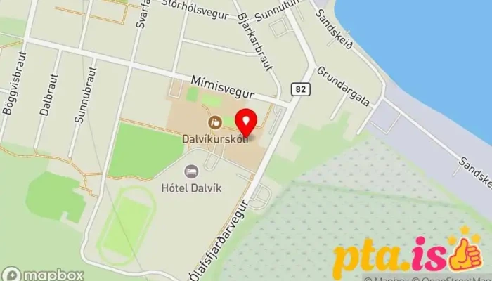 Dalvikurskoli Kort - Dalvík