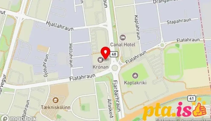 Dominos Pizza Kort - Hafnarfjörður