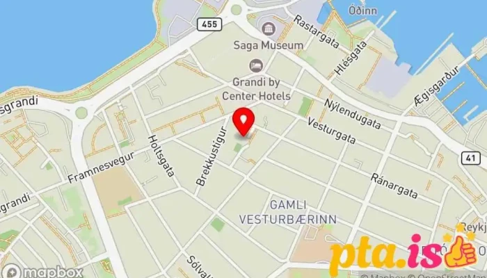 Drafnarborg -  Kort - Reykjavík
