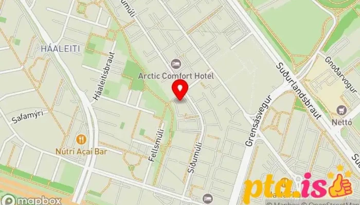 Felags  Og Husnaedismalaraduneytid Kort - Reykjavík