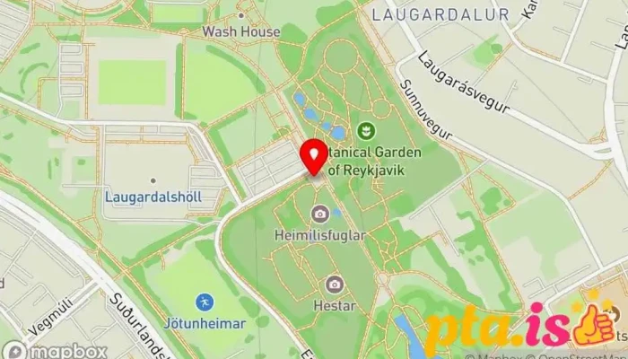 Fjolskyldu  Og Husdyragardurinn Kort - Reykjavík