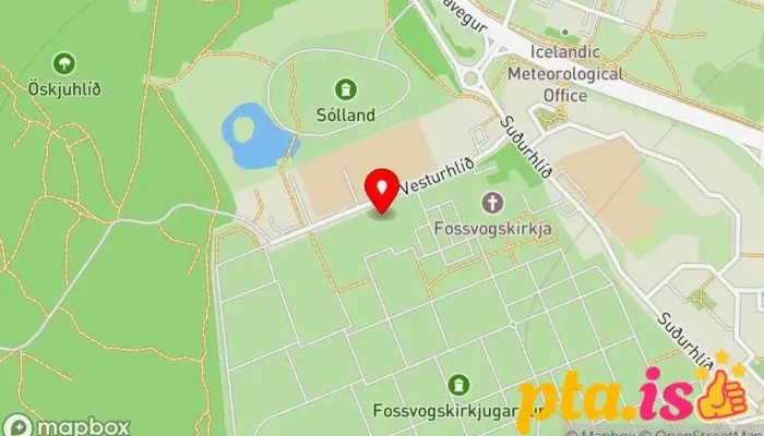 Fossvogskirkjugardur Kort - Reykjavík