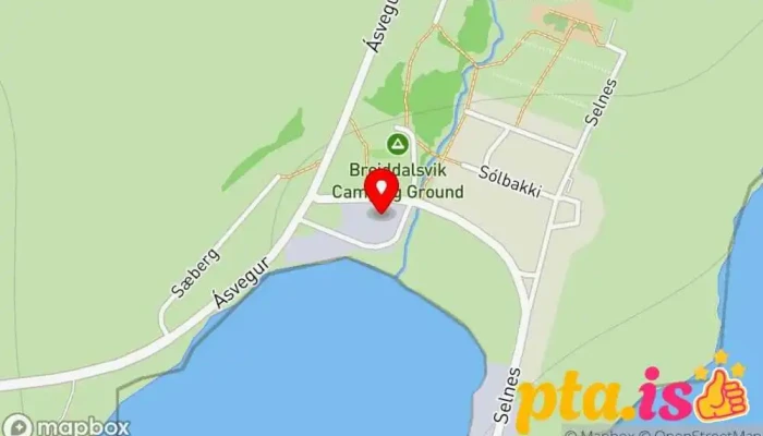 Frystihusid   Breiddalsvik Kort - Breiðdalsvík