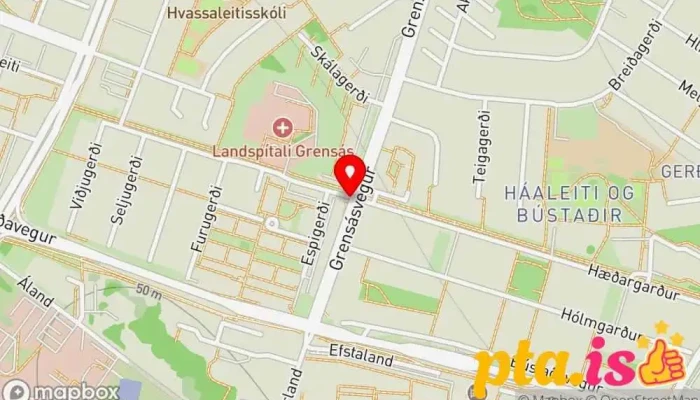 Haaleiti Og Bustadir Kort - Reykjavík