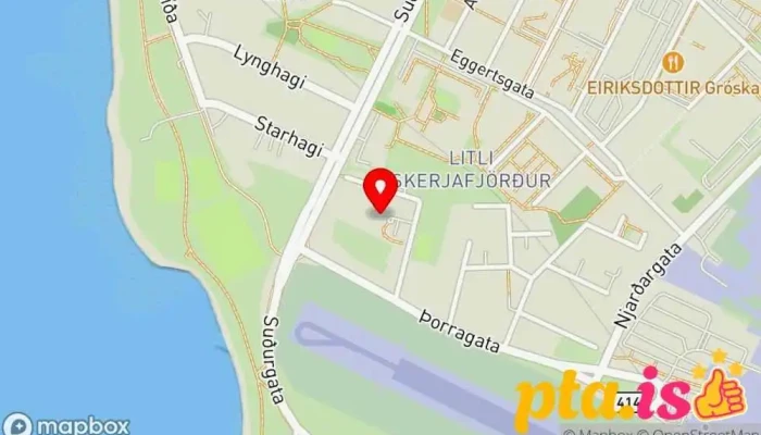 Hofid Thorragotu Kort - Reykjavík