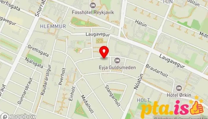 Hvita Husid Kort - Reykjavík