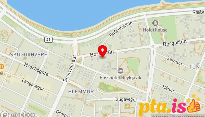 Idjuthjalfafelag Islands Kort - Reykjavík
