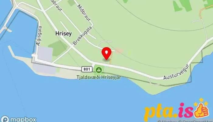 Ithrottamidstodin I Hrisey Kort - Hrísey