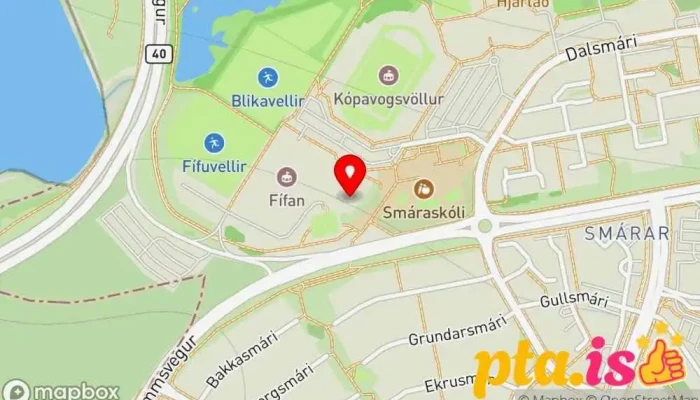 Ithrottasalur Leiga Kort - Kópavogur