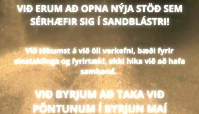 Jarnsmidur Ehf Suduthjonusta Polyhudun Og Sandblastur Myndskeid - Hafnarfjörður