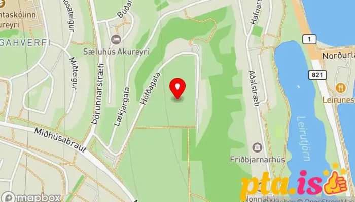 Kirkjugardinn A Akureyri Kort - Akureyri