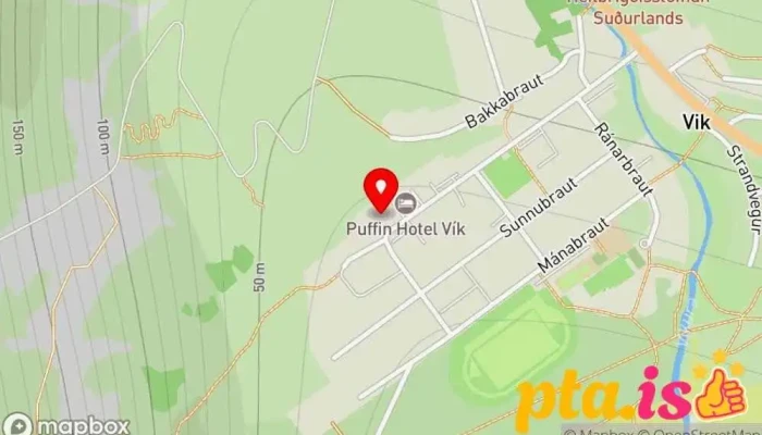 Kotlusetur   Upplysingamidstod Kort - Vík