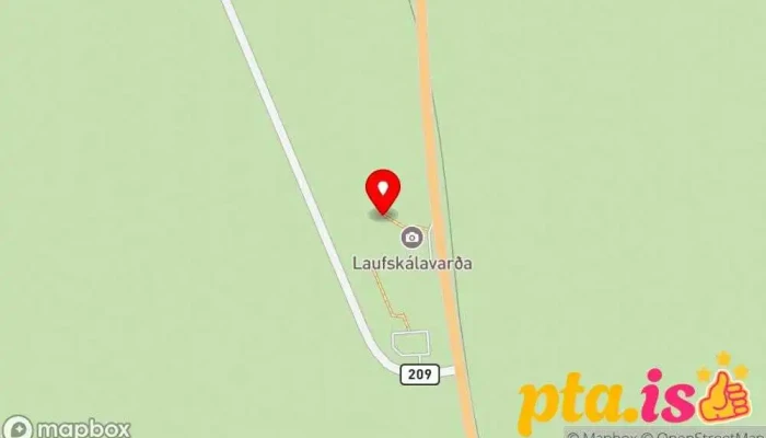 Laufskalavarda Kort - Þjóðvegur