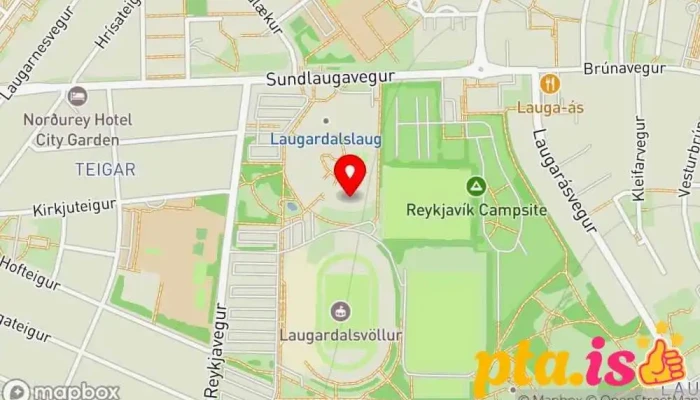 Laugar Spa -  Kort - Reykjavík
