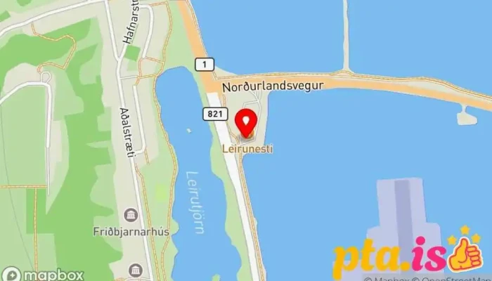 Leirunesti -  Kort - Akureyri