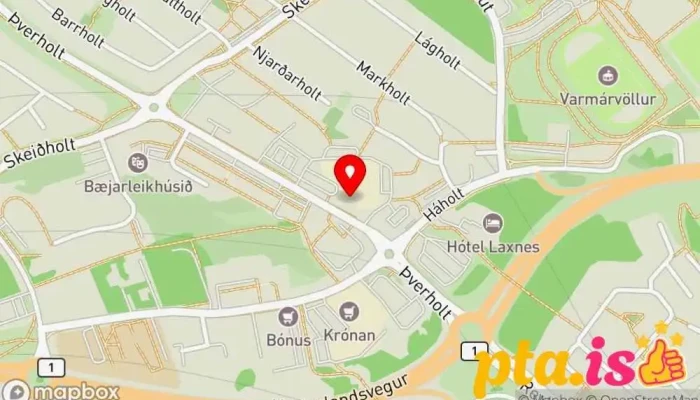 kort yfir Lukku Láki Rafsígarettuverslun í Mosfellsbær