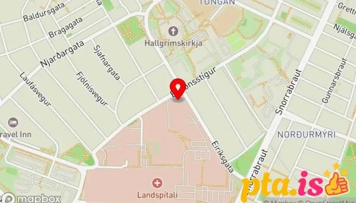 Meinafraedideild Landspitalans Kort - Reykjavík