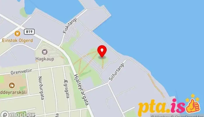 Mitt A Milli Nalaegdar Og Endalausrar Fjarlaegdar Kort - Akureyri