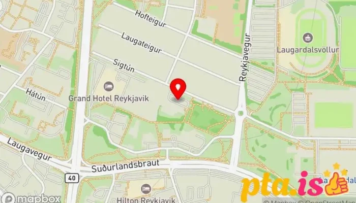 Mnd A Islandi Kort - Reykjavík