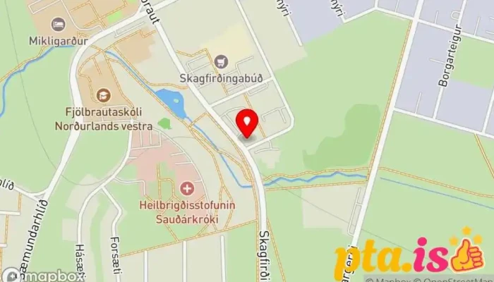N1 -  Hledslustod Kort - Sauðárkrókur