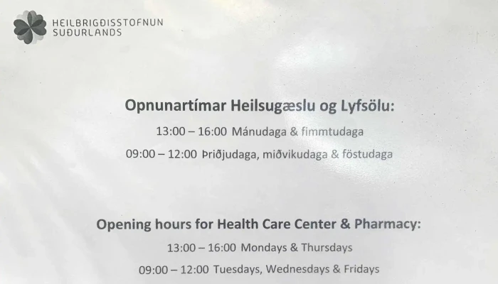 Pharmacy - Kirkjubæjarklaustur