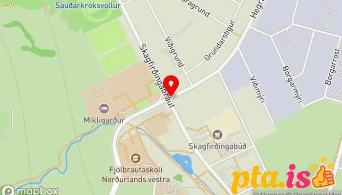 Skalholt I Skagafirdi Kort - Sauðárkrókur