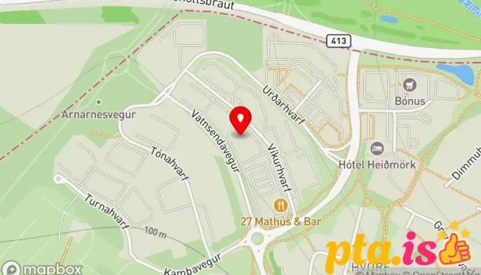 kort yfir Skjal - þýðingar, prófarkalestur og textagerð Þýðandi í Kópavogur