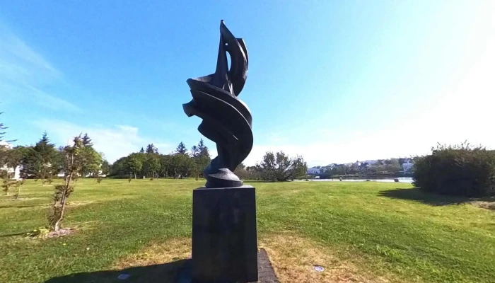 Skulptur Gerdur Helgadottir Street View 360deg - Reykjavík