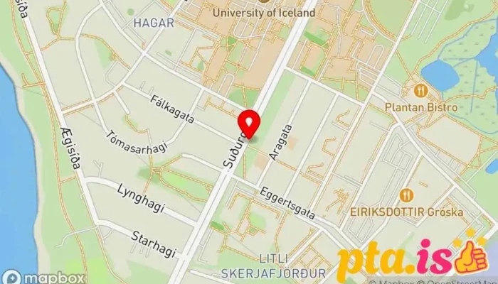 Studentagardar Kort - Reykjavík