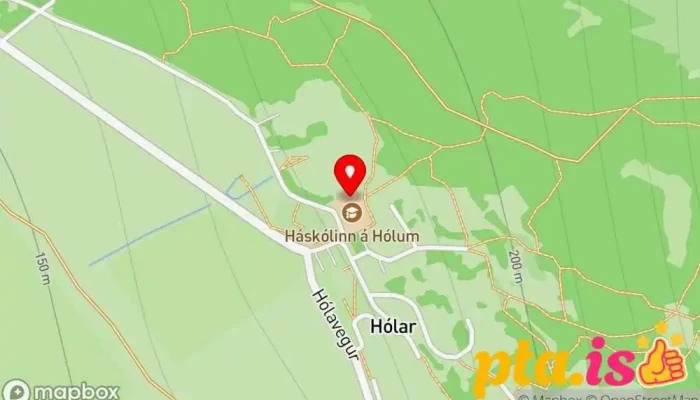 Sundlaugin A Holum I Hjaltadal Kort - Hólar