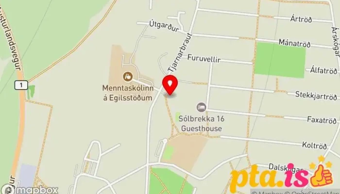 Sundlaugin Egilsstodum Kort - Egilsstaðir