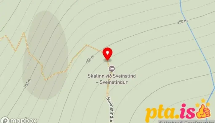 Sveinstindur -  Kort - Iceland