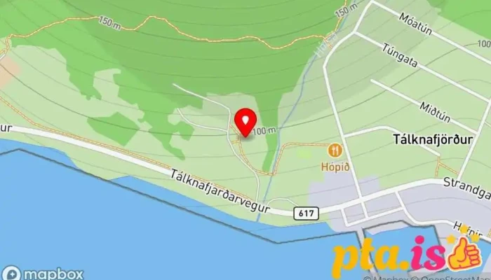 Talknafjardarkirkja Kort - Tálknafjörður