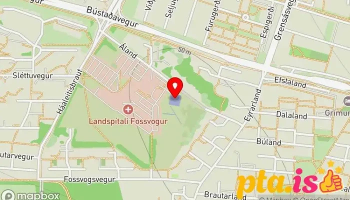 Thyrlupallur Kort - Reykjavík
