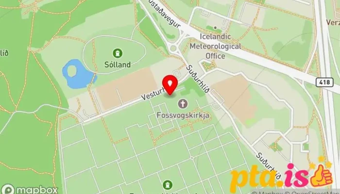 Utfararstofa Kirkjugardanna Kort - Reykjavík