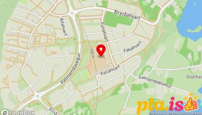 Vatnsendaskoli Kort - Kópavogur