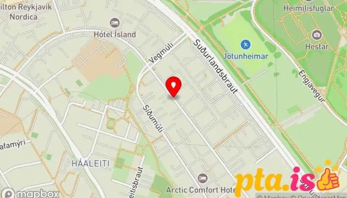 Vefthulan Kort - Reykjavík