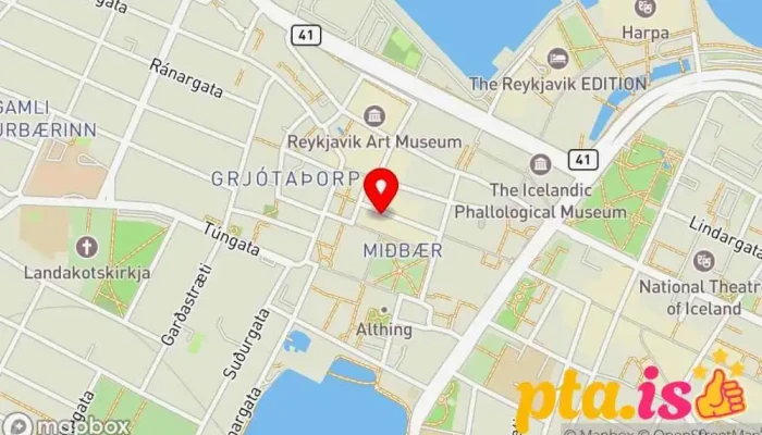 Vesturmidstod Kort - Reykjavík